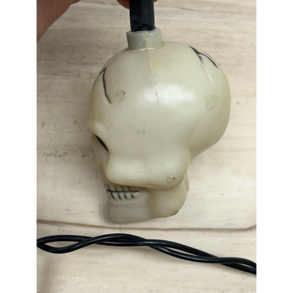 Halloween Plastic Artificial Skull Garland Electric String Lights Decoration - Picture 11 of 14